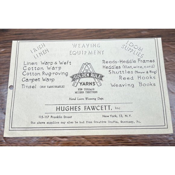 Lily Mills Hand Weaving Cotton Yarns Vintage Print Ad 1930s Wool - Picture 3 of 4